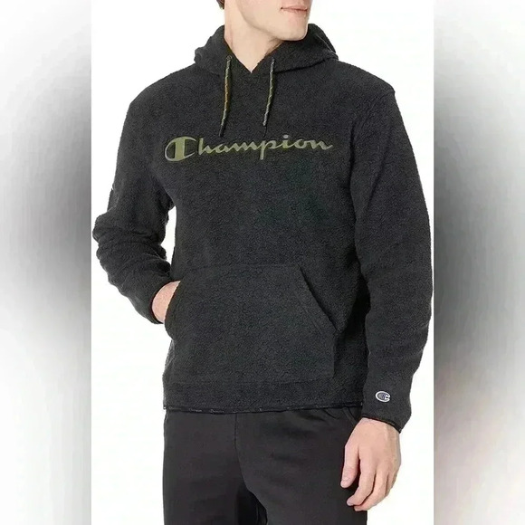 Champion Mens Heritage Sherpa‎ Hoodie Size M - Picture 1 of 10